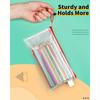24pcs Pencil Pouches Bulk,9.3" X 4.5"Mesh Zipper Pouch Pencil Case,Small Zipper Pouches for Travel,Cosmetics,Office Organization