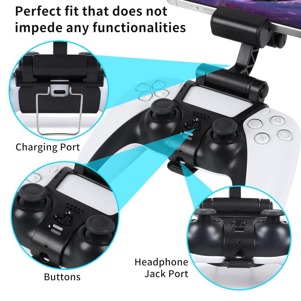 Phone Clip for PS5 Controller Mobile Gaming Mount Bracket Holder Adjustable Stand Clamp For PlayStation 5 Dualsense Gamepad 5
