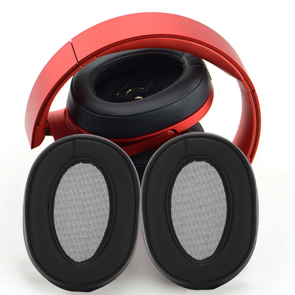 1 Pair Portable Protein Earphone Headset Replacement Earpads Accessory for Sony MDR 100ABNblack