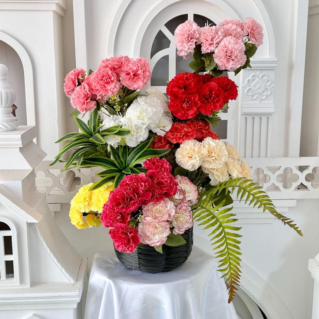 Artificial Carnation Floral Decor For Home Styling And Creative Projects