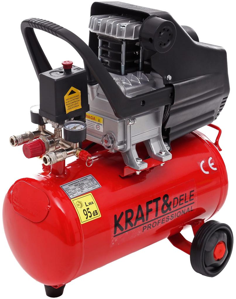 Kompresor Olejowy 24L KD400 + Zestaw 8w1 KD400-K3