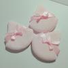 2Pcs/Set Bow Decoration Soft Face Powder Puff Triangle Makeup Puff Cosmetic Foundation Sponge Makeup Tool For Loose Powder Setting Puff