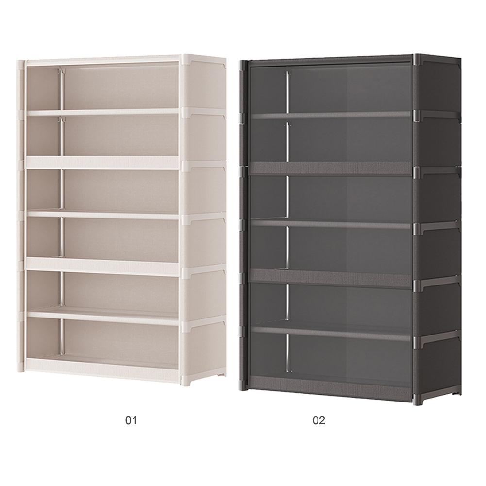 7 Tiers Storage Containers Bin with Lid Shoe Storage Shelf Cabinet with Clear Flip Door  Storage Cabinet for Bags  Books