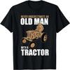 Unterschätze niemals einen alten Mann mit einem Schlagzeug Schlagzeug T-Shirt
