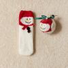 Elk Mid Tube Socks Santa Claus Christmas Tree Pendant Classic Women's Floor Socks  Christmas