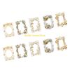 W89C 10Sheets Vintage Embossed Cutout Frame Collage Cards Scrapbooking Background Collage Paper for Journaling Paper Craft