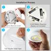 Dimmable LED Tap Lights with Remote Control, Wireless COB Night Light Wall Lamp for Bedroom WaLamp for Bedroom Wardrobe Bedside