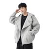 Men's Retro Thick Hooded Sweatshirt Jacket - Autumn/Winter Loose Versatile Cardigan, Youth Trend Design