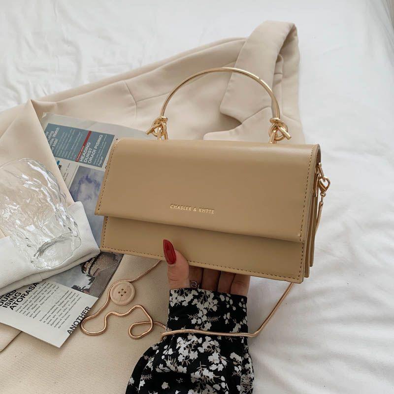 

Advanced Texture Women s Summer Satchel French All-Match Small Square Bag Khaki