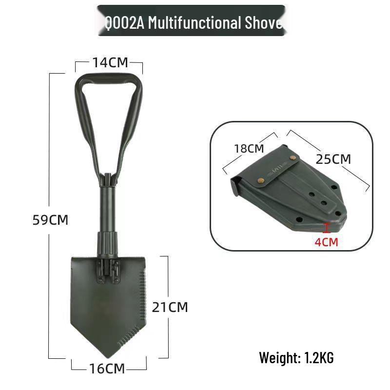 German Engineered Q2A Outdoor Emergency Shovel - Portable for Vehicles