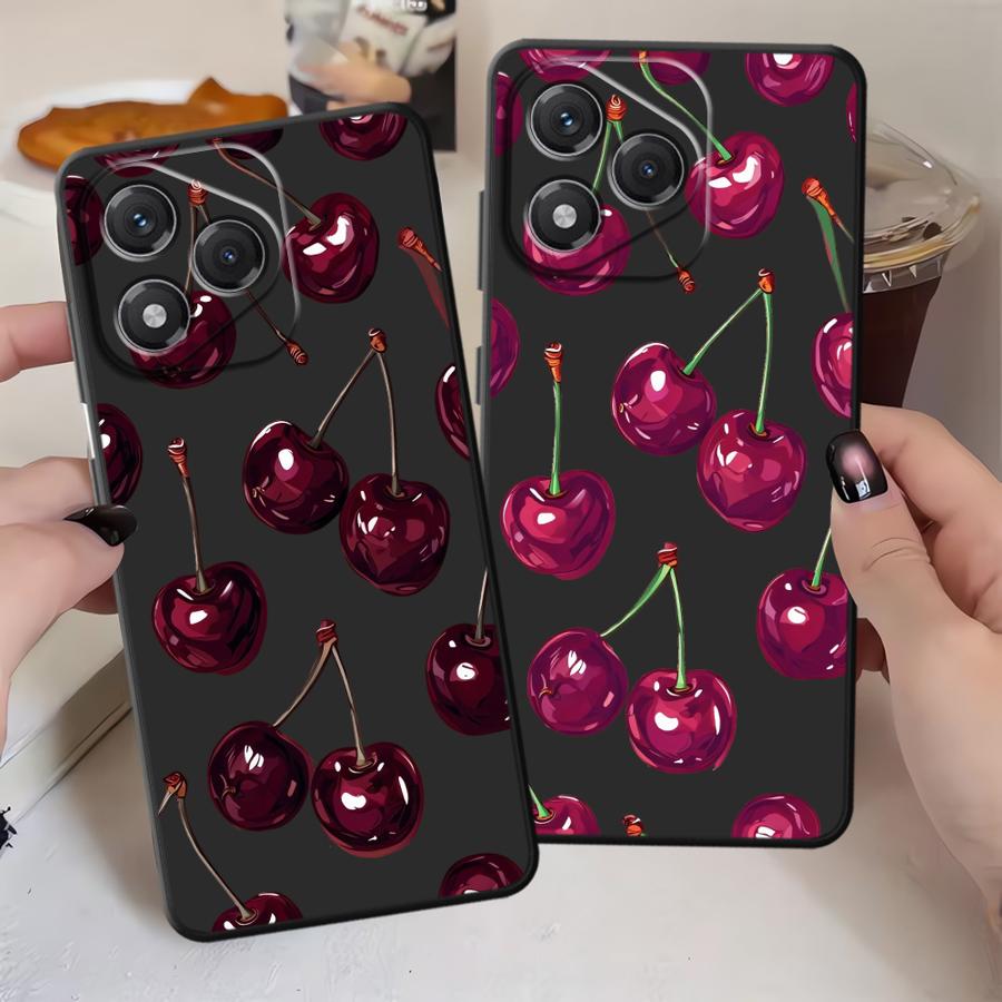 Case for Honor X6 Magic5Lite X5b 200 400 Lite 8X X8 70 X7 X9a 90 Funda Phone Cover Fruit Cherry