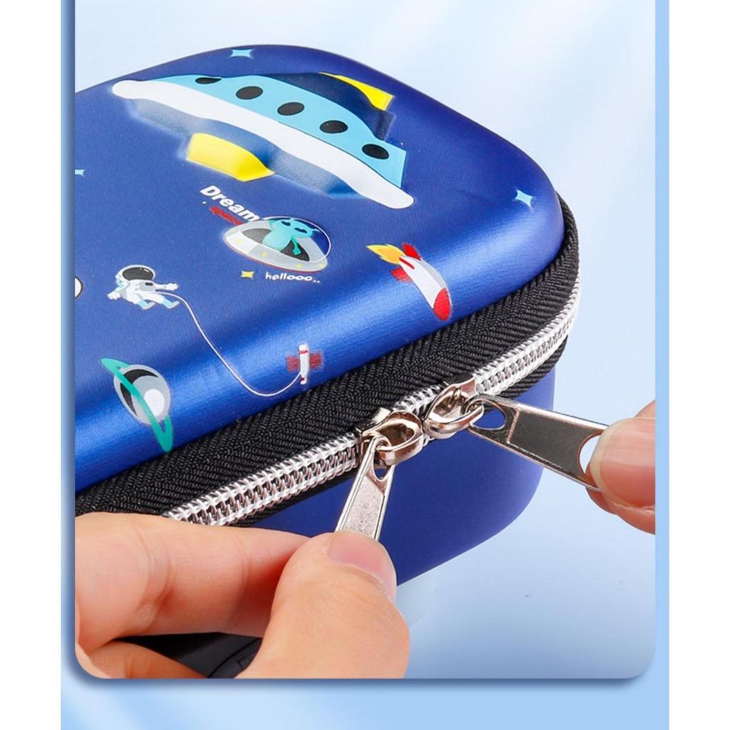 Large Capacity Children's Password Lock Stationery Box, Primary School Pencil Box, Cartoon 3D Three-dimensional Stationery Box, Christmas Gift