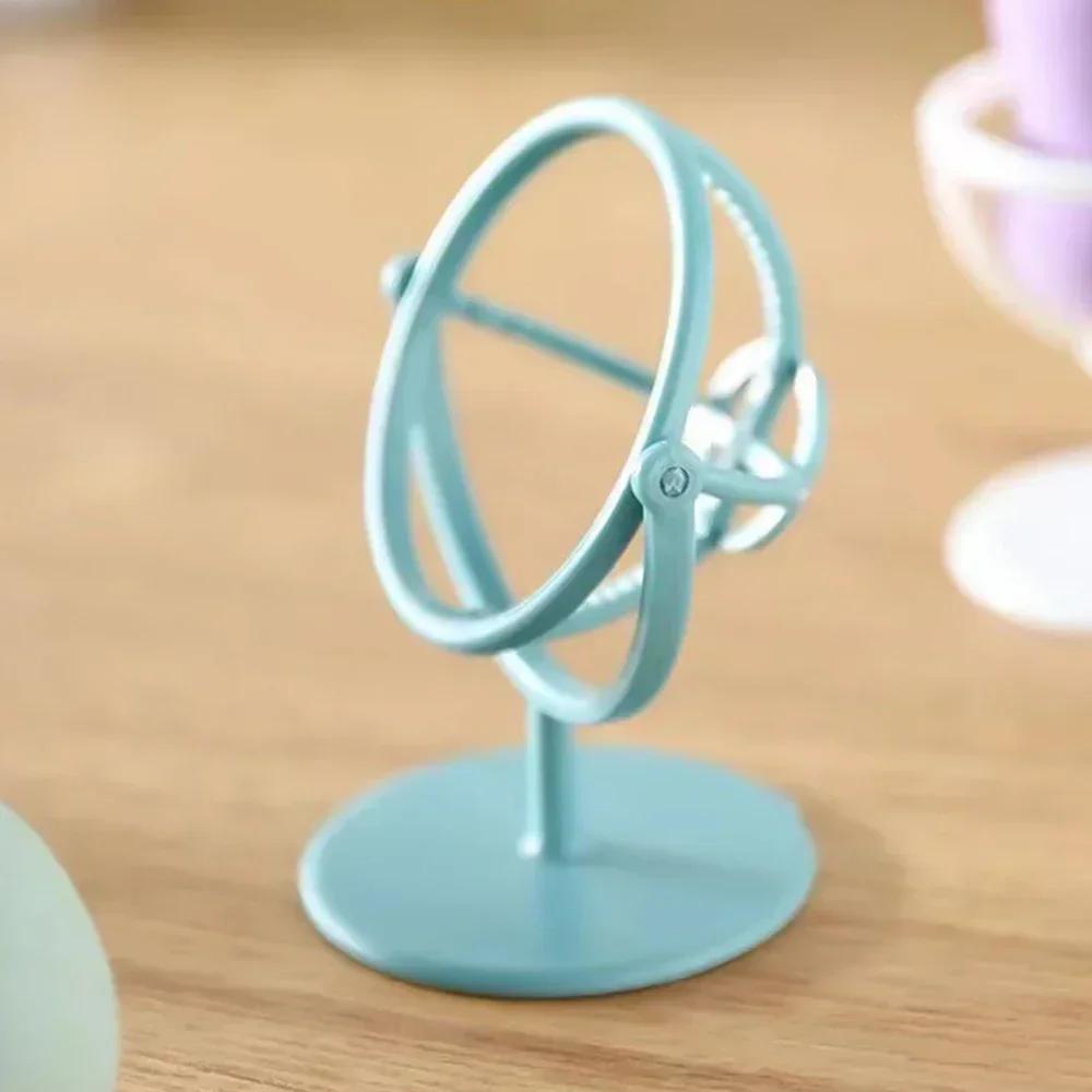 Držák na laťky otočný o 360° Nástěnná labutěnka na labutěnky Polička Bílá Modrá Houbičky na make-up Krása Držáky na vajíčka Skladování make-upu