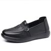 Women Genuine Leather Shoes Spring Autumn Brown Female Casual Shoes Black Mom Ladies Cozy Classic Leisure Loafer Shoes