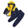 Children's Three-Piece School and Outdoor Uniform Set for Spring, Autumn, Winter