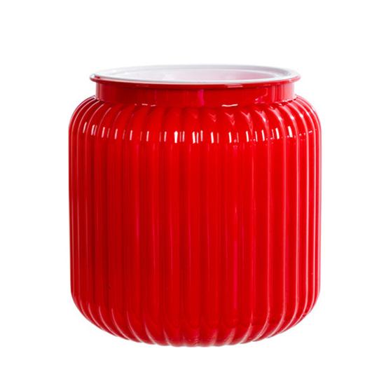

Self Watering Pots for Indoor Plants Clear Plastic Wicking Flower Pot Modern Decorative Planter for House Plants Herbs Flowers S червоний
