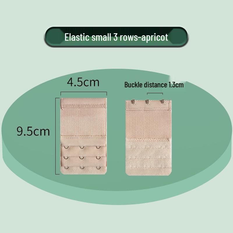 Elastic Bra Extender with Stainless Steel Hooks - Universal Full-Size Bra Back Closure