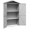 Vidaxl Garden Shed, Anthracite, 116X45X175 Cm, Galvanized Steel