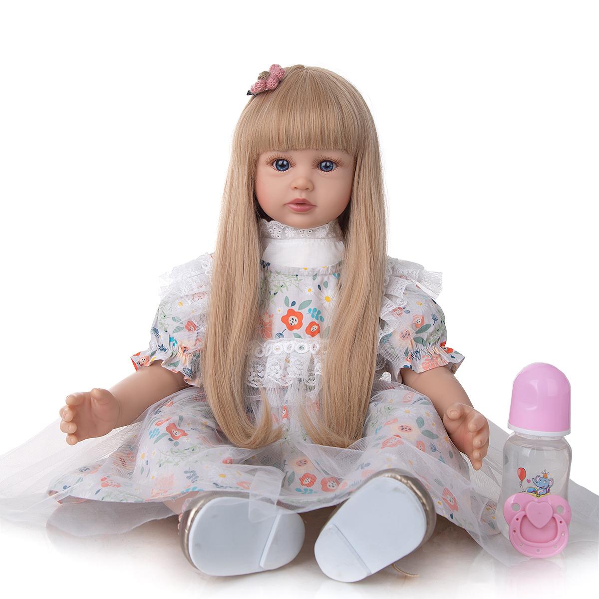 

KEIUMI 24-дюймовые куклы Reborn для малышей, принцесса, тканевое тело, Reborn Menina для детей, подарки на День защиты детей, Рождественские подарки 60 cm синий