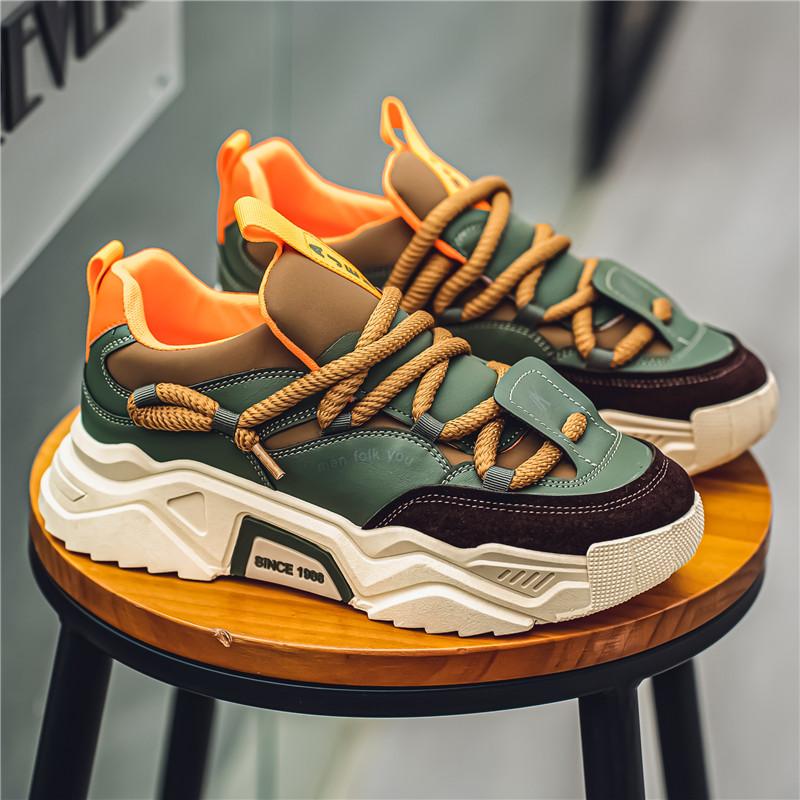 New Men's Casual Sneakers 2026 Spring Fashi Versatile Low-Top Skateboard Shoes for Men Suitable for Outdoor Sports