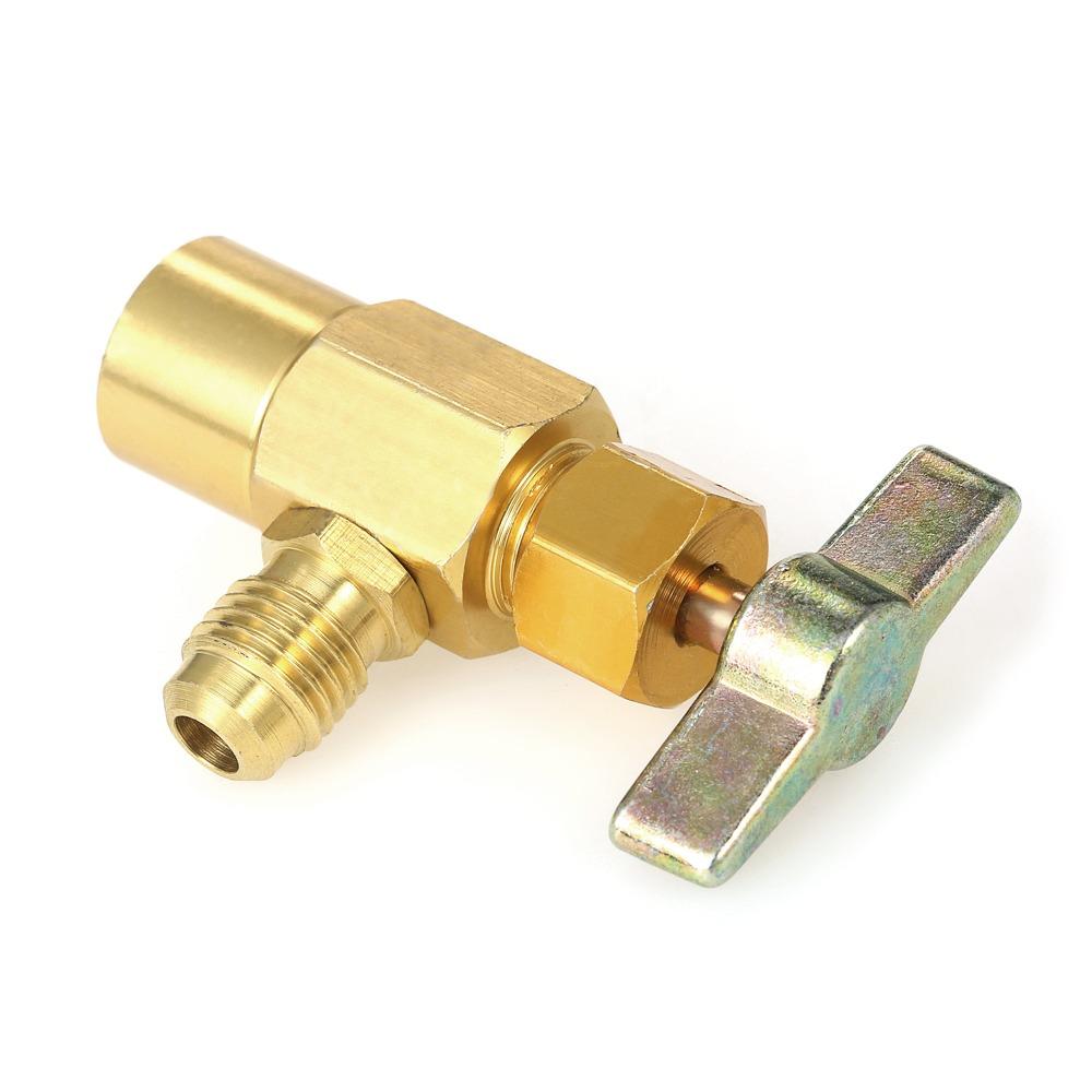 Left Hand Thread Refrigerant Can Dispenser 1/2" ACME Thread Refrigerant Bottle Opener  Auto Repair