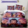 KPOP Hunter 3pcs Bedding Set Duvet Cover Closure Includes 1 Duvet Cover & 2 Pillowcases for All Seasons Bedroom Home Dorm Decor