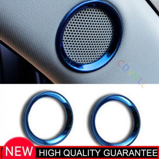 For Mazda CX-5 CX5 2017- Blue Titanium A Pillar Speaker Frame Cover Trim 2X