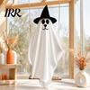 Durable Halloween Holiday Decor Hanging Ghost for Outdoor Decoration, Cute Flying Satin White Reusable Party Decorations Home, Tree, Porch,