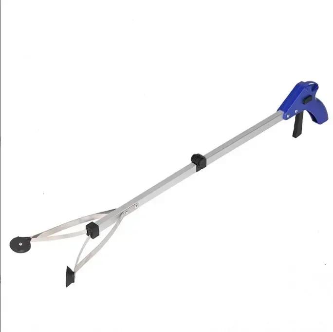Faltbarer Greiferverlängerer Handwerkzeuge Müllsammler Aufheber Zusammenklappbarer Müllgreifer Aufnahmewerkzeuge Besen und Kehrschaufel Set