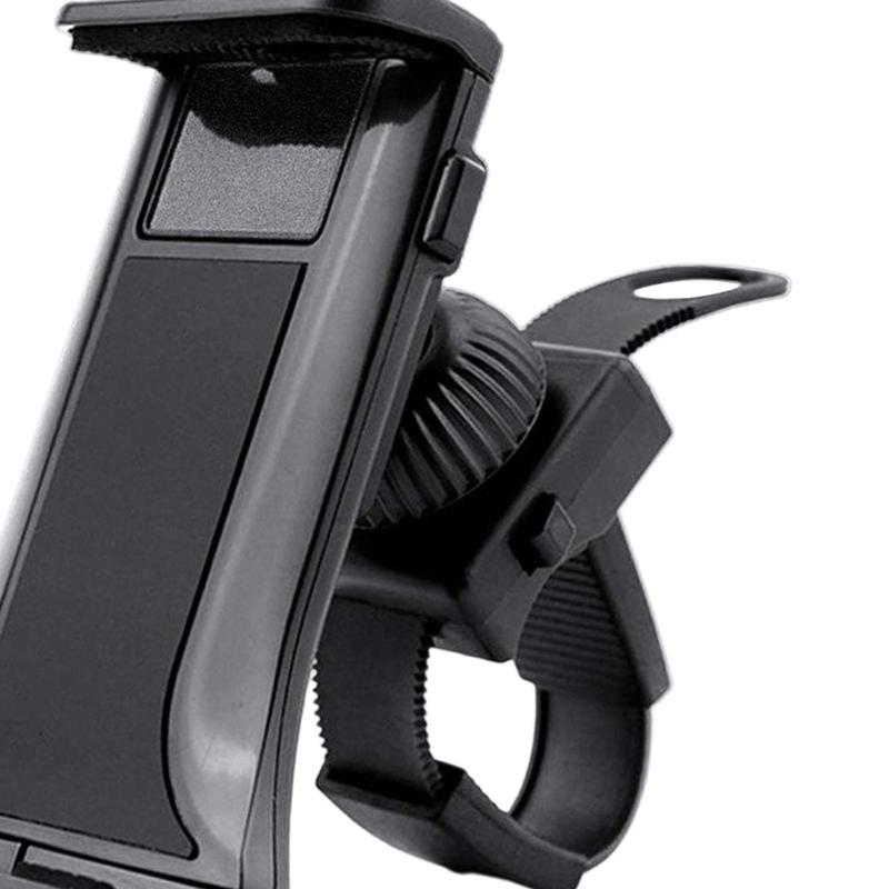 Motorcycle Phone Holder 360 Rotation Mountain Road Bike Detachable Anti Shaking Mobile Phone Clamp for Stroller Treadmill E Bike