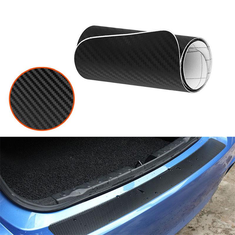 Carbon Fiber PVC Car Rear Bumper Edge Protector Corner Sticker Decal Accessories for Saloon SUV GZW