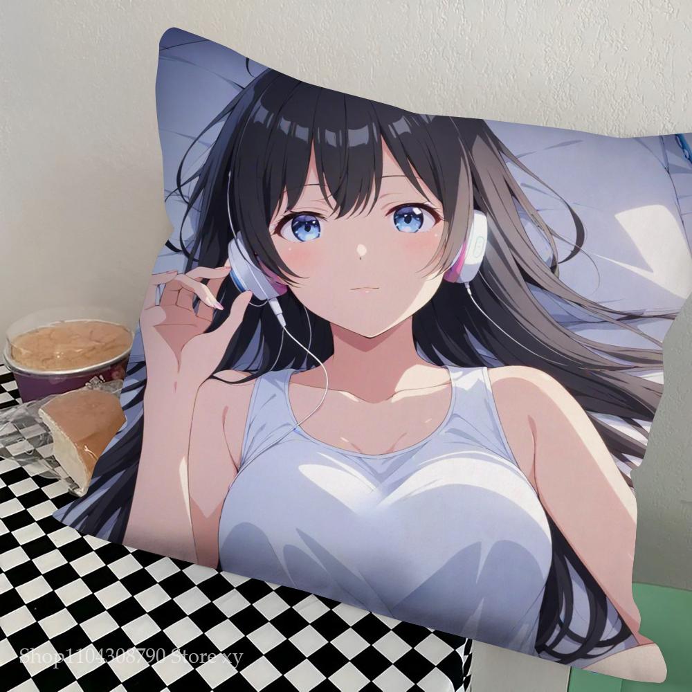 Yukinoshita Yukino Animation Meine romantische Komödie aus der Jugendzeit Kissenbezug Quadratisches Kissen Schlafzimmer Sofa Auto Wohnzimmer Heimdekoration