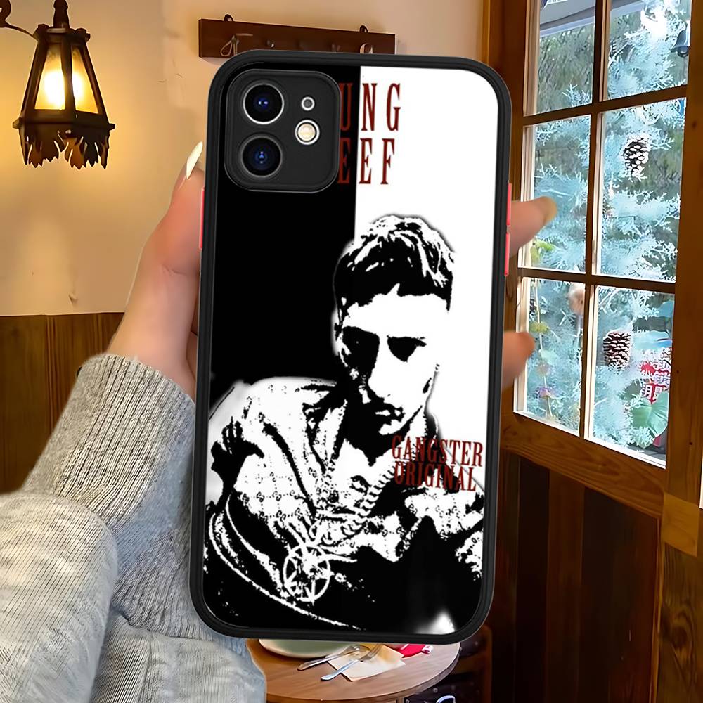 Rapper Y-Yung BeefS For IPhone 11 12 13 14 15 16 Pro Max Plus X XS MAX Shockproof Matte Back Cover