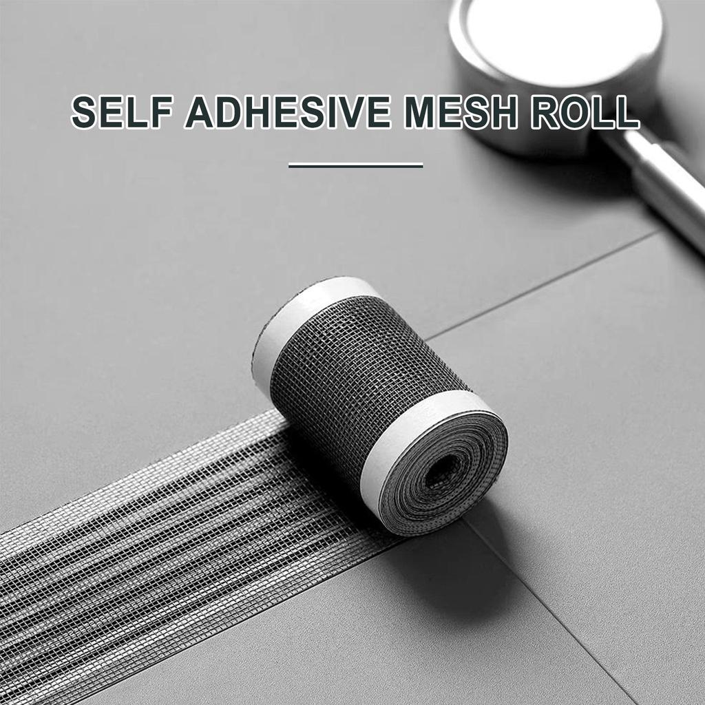 Self Adhesive Mesh Roll Household Self-adhesive Patching Screen Window Net Toilet Floor Drain Anti Clogging Sink Filter Net