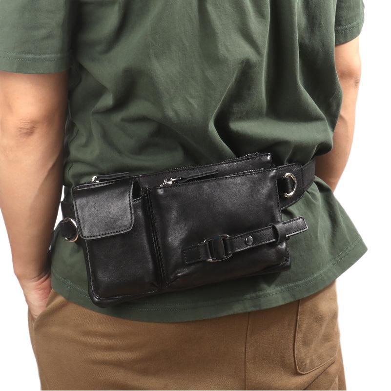 2026 Herren Bauchtasche Brusttasche Oberste Schicht Lammleder Lässige Brust Crossbody Einzel-Schulter Designer Luxus Tasche