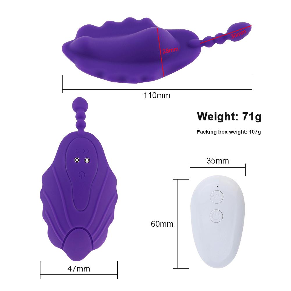 Clitoral Stimulation Wearable Panty Vibrator Portable Vagina Clit Anal Stimulator Massager Vibrating Sex Toys for Women Couple
