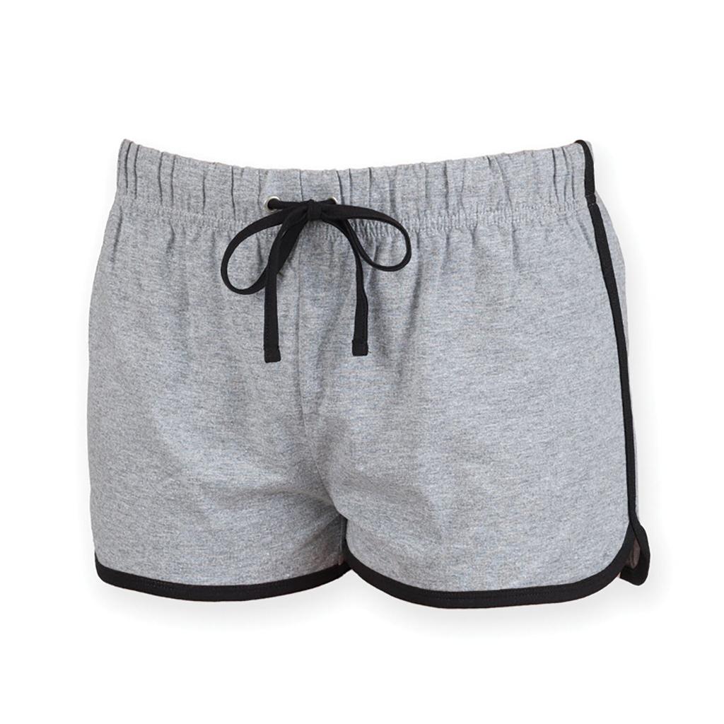 Skinni Fit Retro-Trainings-/Fitness-Sportshorts für Damen/Damen