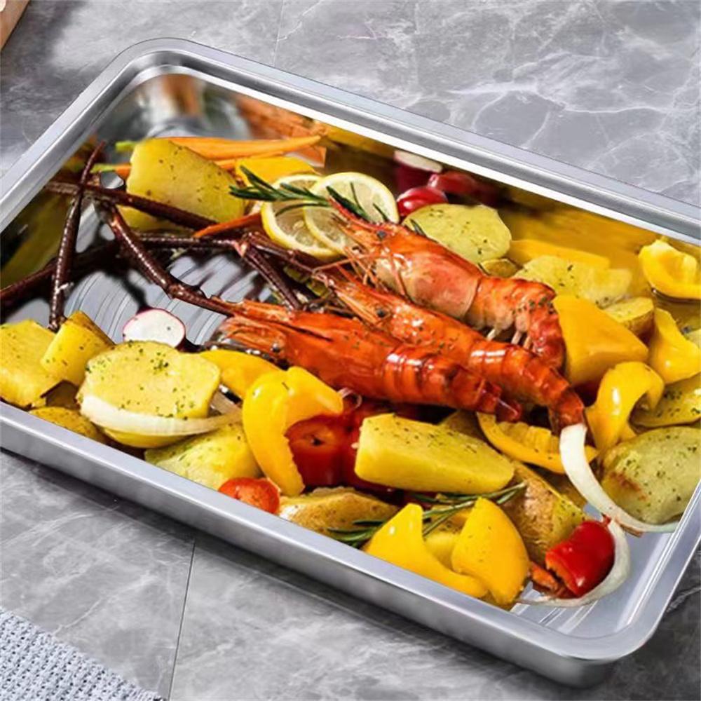 1 Stück Edelstahl-Teigtaschenschale, Kühlschrank, Frischhaltebox, versiegelte Aufbewahrungsbox, spezielle Schale zum Einfrieren von Lebensmitteln, Antihaft-Wi