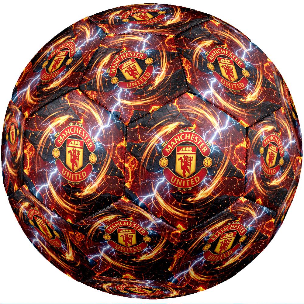 Manchester United Thema Fußballball Größe 5 Fußballball Weiche Haptik Professioneller Trainingsfußball für Outdoor-Sportarten