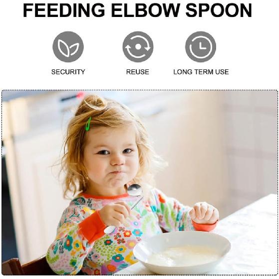 1 Set Stainless Steel Adaptive Utensil Left Handed Offset Spoon Fork Angled Curved Utensil Self Feeding Cutlery for Adults Elderly