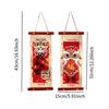 Chinese Year Hanging Scrolls Decoration 12.2x5.9inch Traditional for Home Office Decor
