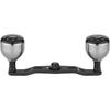 Gomexus FH105 Carbon Double Handle for Daiwa and Shimano Baitcasting with Saltwater for Tai Compatible with Conquest Reels, 105mm, Knob, Resistant,