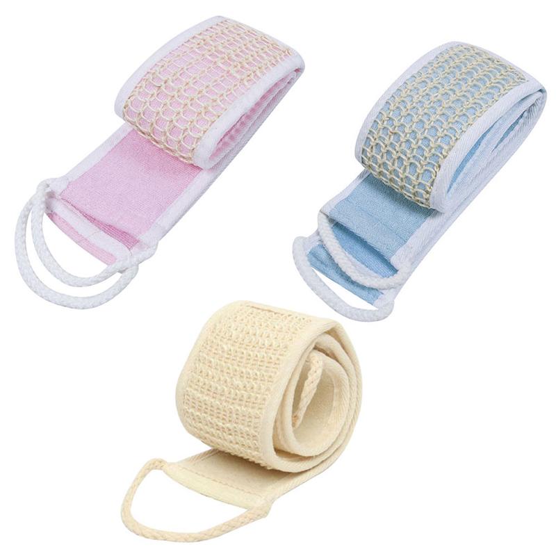 Złuszczający pasek na plecy Loofah Prysznic do ciała Gąbka Szczotka do szorowania ciała