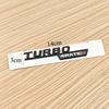 2pcs 3D ABS Letters TURBO 4MATIC Plus Logo Car Bumper Sticker Side Emblem Badge for C117 W117 GLE53 GLA45 A45 A35 CLA35 CLA45