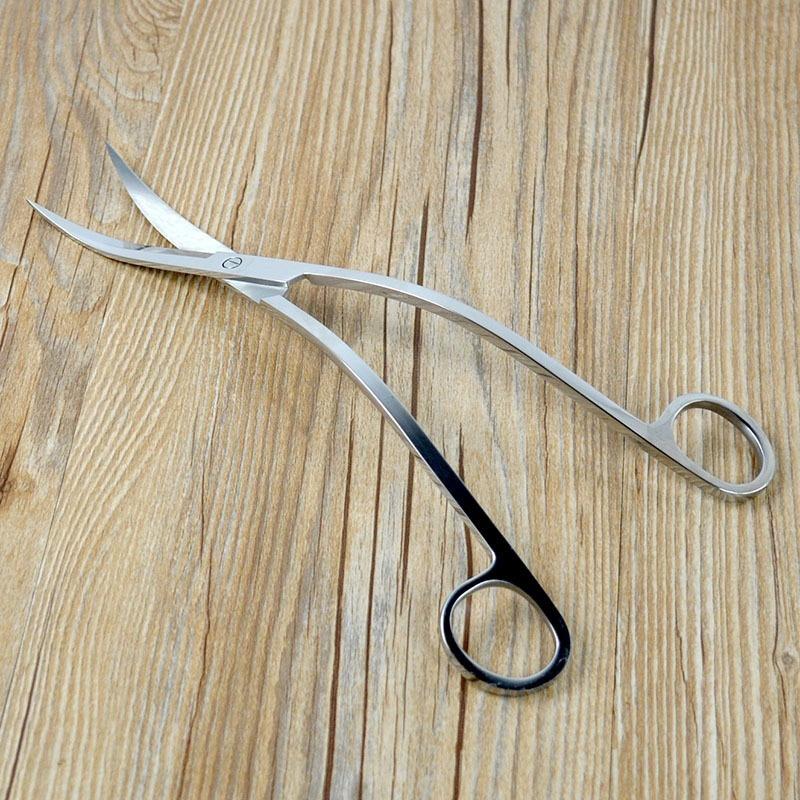 

Профессиональная полировка из нержавеющей стали Ножницы-волна для аквариумных растений Ножницы для стрижки Водные травы Водоросли Клиппер серый