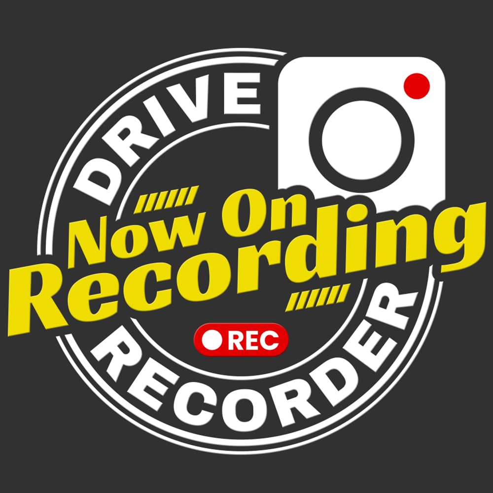 SEEK Products Cut Letter Sticker Drive Recorder Recording Drive Record белый