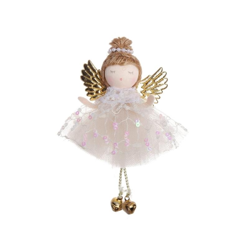 

Festival Cloth Angel Hanging Doll Decoration Soft Edges Easy Install Holiday Wedding Birthday Party Decorative Accent хаки