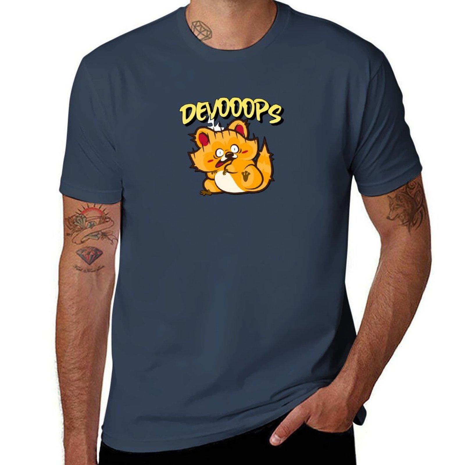 Devoooops Devops Tshirt Work Wear Lightweight Tee S