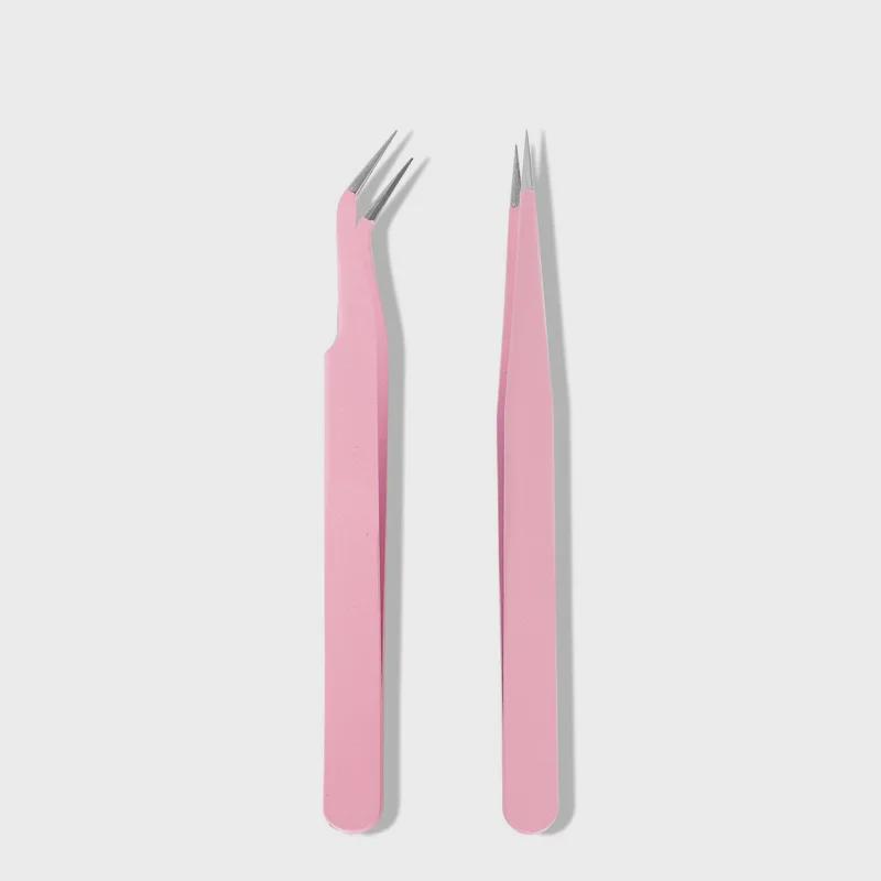 Professional Anti-Static Elbow Tweezers for Nail & Jewelry Rhinestone Stickers