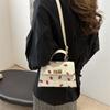 Adorable Summer New Small Square Bag Trendy Versatile Pu Leather Crossbody Bag